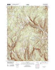 Heath, Massachusetts 2012 () USGS Old Topo Map Reprint 7x7 MA Quad