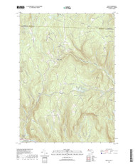 Heath, Massachusetts 2018 () USGS Old Topo Map Reprint 7x7 MA Quad