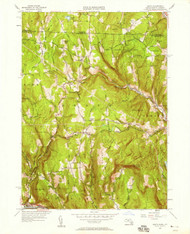 Heath, Massachusetts 1950 (1958) USGS Old Topo Map Reprint 7x7 MA Quad 350204