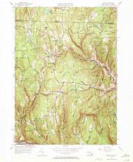 Heath, Massachusetts 1961 (1971) USGS Old Topo Map Reprint 7x7 MA Quad 350207