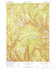 Heath, Massachusetts 1974 (1976) USGS Old Topo Map Reprint 7x7 MA Quad 350208