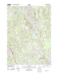 Holliston, Massachusetts 2012 () USGS Old Topo Map Reprint 7x7 MA Quad