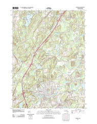 Hudson, Massachusetts 2012 () USGS Old Topo Map Reprint 7x7 MA Quad