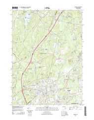 Hudson, Massachusetts 2015 () USGS Old Topo Map Reprint 7x7 MA Quad
