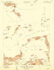 Hull, Massachusetts 1944 () USGS Old Topo Map Reprint 7x7 MA Quad 350216
