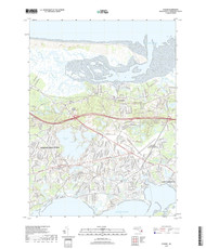 Hyannis, Massachusetts 2018 () USGS Old Topo Map Reprint 7x7 MA Quad