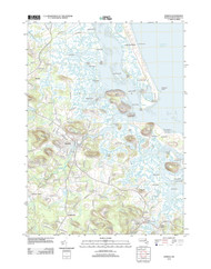 Ipswich, Massachusetts 2012 () USGS Old Topo Map Reprint 7x7 MA Quad