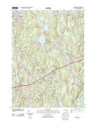 Leicester, Massachusetts 2012 () USGS Old Topo Map Reprint 7x7 MA Quad