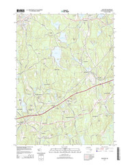 Leicester, Massachusetts 2015 () USGS Old Topo Map Reprint 7x7 MA Quad