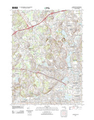 Lexington, Massachusetts 2012 () USGS Old Topo Map Reprint 7x7 MA Quad