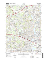Lexington, Massachusetts 2015 () USGS Old Topo Map Reprint 7x7 MA Quad