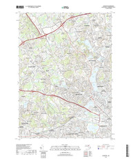 Lexington, Massachusetts 2018 () USGS Old Topo Map Reprint 7x7 MA Quad
