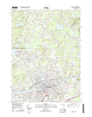 Lowell, Massachusetts 2015 () USGS Old Topo Map Reprint 7x7 MA Quad