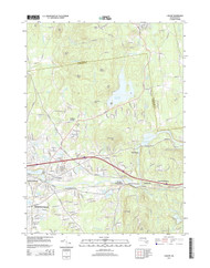 Ludlow, Massachusetts 2015 () USGS Old Topo Map Reprint 7x7 MA Quad