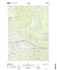 Ludlow, Massachusetts 2018 () USGS Old Topo Map Reprint 7x7 MA Quad