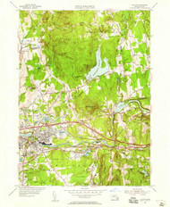 Ludlow, Massachusetts 1954 (1958) USGS Old Topo Map Reprint 7x7 MA Quad 350249