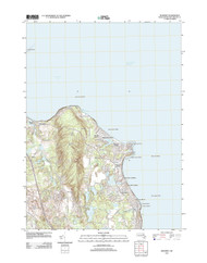 Manomet, Massachusetts 2012 () USGS Old Topo Map Reprint 7x7 MA Quad