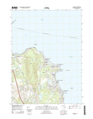 Manomet, Massachusetts 2015 () USGS Old Topo Map Reprint 7x7 MA Quad