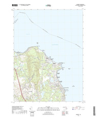 Manomet, Massachusetts 2018 () USGS Old Topo Map Reprint 7x7 MA Quad