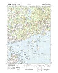 Marblehead North, Massachusetts 2012 () USGS Old Topo Map Reprint 7x7 MA Quad