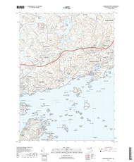 Marblehead North, Massachusetts 2018 () USGS Old Topo Map Reprint 7x7 MA Quad