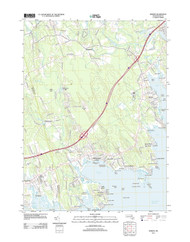 Marion, Massachusetts 2012 () USGS Old Topo Map Reprint 7x7 MA Quad