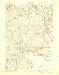 Marion, Massachusetts 1936 () USGS Old Topo Map Reprint 7x7 MA Quad 350272