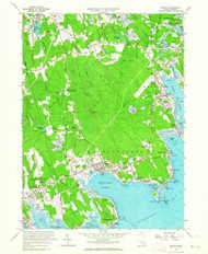 Marion, Massachusetts 1962 (1964) USGS Old Topo Map Reprint 7x7 MA Quad 350275