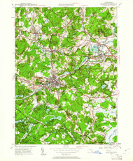 Maynard, Massachusetts 1950 (1961) USGS Old Topo Map Reprint 7x7 MA Quad 350281