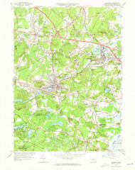 Maynard, Massachusetts 1965 (1973) USGS Old Topo Map Reprint 7x7 MA Quad 350283