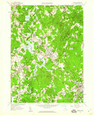 Medfield, Massachusetts 1957 (1960) USGS Old Topo Map Reprint 7x7 MA Quad 350286