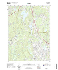 Milford, Massachusetts 2018 () USGS Old Topo Map Reprint 7x7 MA Quad