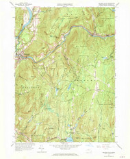Millers Falls, Massachusetts 1961 (1970) USGS Old Topo Map Reprint 7x7 MA Quad 350297