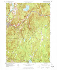Millers Falls, Massachusetts 1977 (1977) USGS Old Topo Map Reprint 7x7 MA Quad 350298
