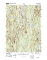 Monson, Massachusetts 2012 () USGS Old Topo Map Reprint 7x7 MA Quad
