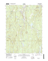 Monson, Massachusetts 2015 () USGS Old Topo Map Reprint 7x7 MA Quad