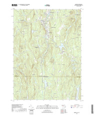 Monson, Massachusetts 2018 () USGS Old Topo Map Reprint 7x7 MA Quad