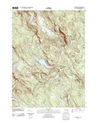 Monterey, Massachusetts 2012 () USGS Old Topo Map Reprint 7x7 MA Quad