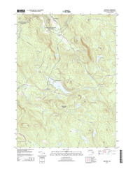 Monterey, Massachusetts 2015 () USGS Old Topo Map Reprint 7x7 MA Quad