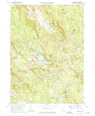 Monterey, Massachusetts 1973 (1974) USGS Old Topo Map Reprint 7x7 MA Quad 350310