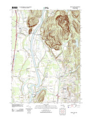 Mount Toby, Massachusetts 2012 () USGS Old Topo Map Reprint 7x7 MA Quad