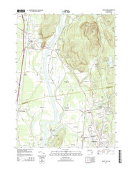 Mount Toby, Massachusetts 2015 () USGS Old Topo Map Reprint 7x7 MA Quad