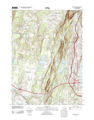 Mount Tom, Massachusetts 2012 () USGS Old Topo Map Reprint 7x7 MA Quad