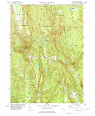 Mt Grace, Massachusetts 1977 (1977) USGS Old Topo Map Reprint 7x7 MA Quad 350318