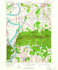 Mt Holyoke, Massachusetts 1947 (1964) USGS Old Topo Map Reprint 7x7 MA Quad 350322