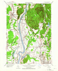 Mt Toby, Massachusetts 1955 (1964) USGS Old Topo Map Reprint 7x7 MA Quad 350326