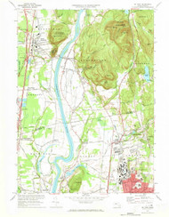 Mt Toby, Massachusetts 1971 (1973) USGS Old Topo Map Reprint 7x7 MA Quad 350327