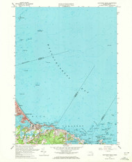 Nantasket Beach, Massachusetts 1961 (1972) USGS Old Topo Map Reprint 7x7 MA Quad 350332