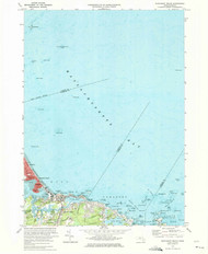 Nantasket Beach, Massachusetts 1974 (1975) USGS Old Topo Map Reprint 7x7 MA Quad 350333