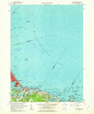 Nantasket, Massachusetts 1961 (1963) USGS Old Topo Map Reprint 7x7 MA Quad 350331